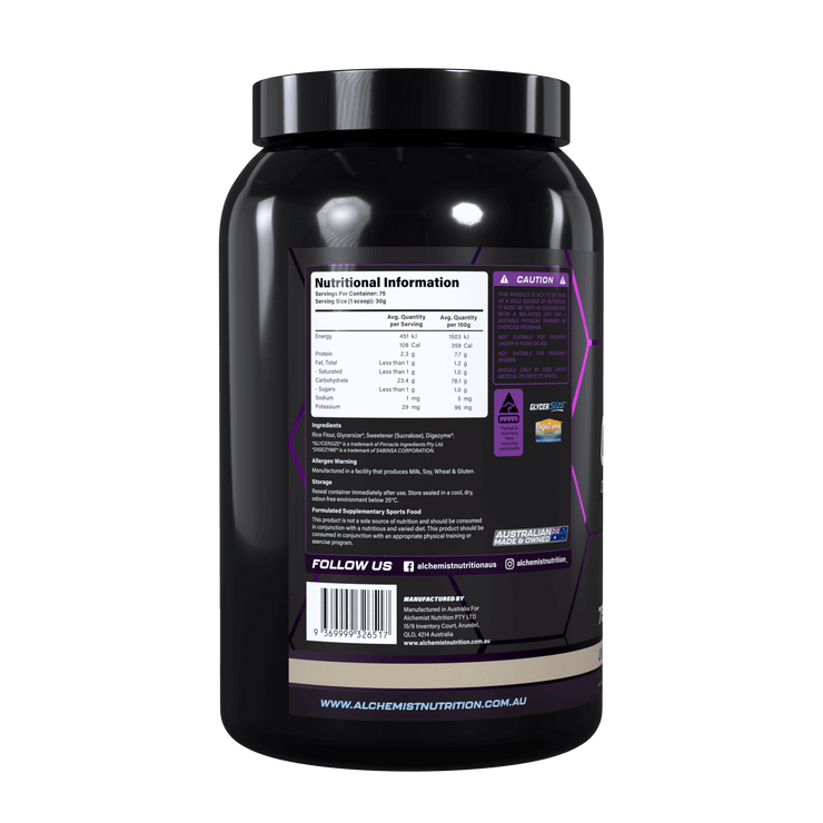 Alchemist Nutrition Cream of Rice French Unflavoured Back